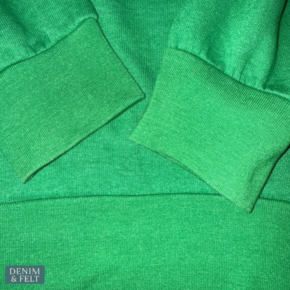 Aviator Nation Green Smiley Face Crewneck Sweatshirt Classic Logo Pullover - Picture 8 of 14